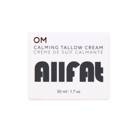 Front of ALLFAT Skincare - Tallow Skincare - Beef Tallow Cream - Grass Fed Tallow Moisturizer - OM Calming Tallow Cream