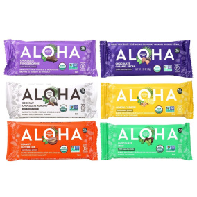ALOHA Organic Plant-Based Protein Bar Bestsellers 6-Pack, 56 g each