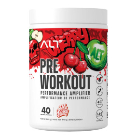Front of ALT Supplement - ALT Pre Workout - Sugar Free Pre Workout - Sour Cherry Pre Workout