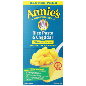 Annie's Homegrown Gluten-Free Rice Pasta & Cheddar Mac & Cheese, 170g