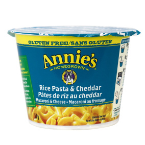 Annie's Homegrown Gluten-Free Rice Pasta & Cheddar Mac & Cheese Cup, 57g