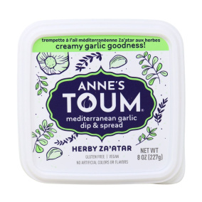 Anne’s Toum Mediterranean Garlic Dip & Spread Herby Za’atar Front