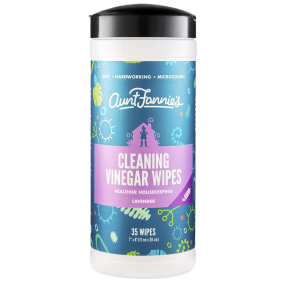 Aunt Fannie's Cleaning Vinegar Wipes Lavender, 35 Wipes