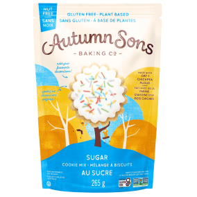 Front of Autumn Sons Baking Co. Gluten Free Cookie Mix Sugar - Vegan Cookie Dough - Gluten Free Cookie Dough - Plant Based Cookie Mix