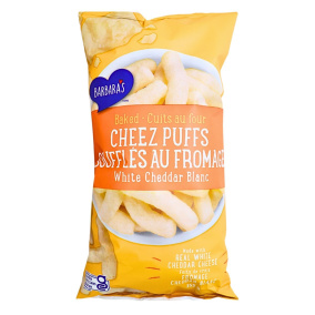 Barbara’s Gluten-Free Baked Cheese Puffs White Cheddar Blanc, 155g
