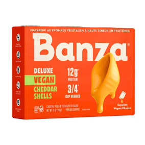 Front of Banza Mac And Cheese Chickpea Pasta Vegan Mac And Cheese Gluten-Free Mac And Cheese