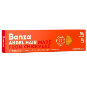 Front of Banza Angel Hair Chickpea Pasta, 227g