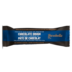 Front of Barebells Protein Bar Low Sugar Protein Bar Chocolate Dough - Barbells Protein Bars Canada - Barebells Bars - Low Sugar Protein Bars