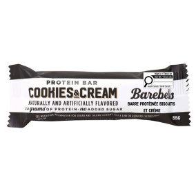 Front of Barebells Protein Bar Cookies And Cream Protein Bar