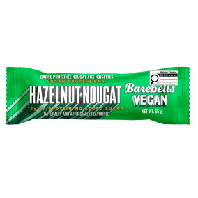 Barebells Vegan Protein Bar Hazelnut & Nougat, 55g - Barebells Protein Bar Canada, Barbell Bar