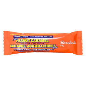 Front of Barebells Protein Bar Salted Peanut Caramel - Barebells Bars -Peanut Protein Bar - Caramel Protein Bar
