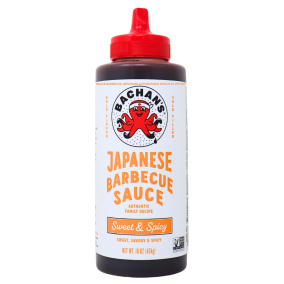 Front of Bachan’s Authentic Japanese Barbecue Sauce Sweet and Spicy - Original Japanese BBQ Sauce - Authentic Japanese Sauce - Asian BBQ Sauce