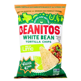 Beanitos White Bean Tortilla Chips Hint Of Lime, 142g