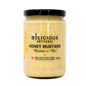 Belicious Artisanal Raw Honey Mustard, 375g