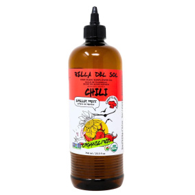 Bella Del Sol Squeezable Organic High Oleic Sunflower Oil Chili Infused, 750mL