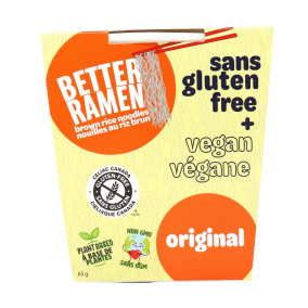 Front of Better Ramen Vegan Gluten-Free Instant Ramen Cup Original