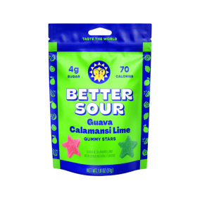 Better Sour Low Sugar Gummy Stars Guava Calamansi Lime Canada Front