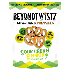 Beyond Twistz High Protein Low Carb Pretzels Sour Cream & Onion, 227g