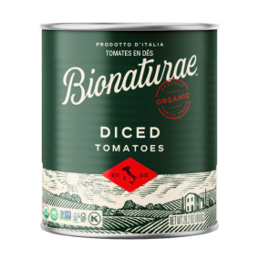 Bionaturae 100% Organic Diced Italian Tomatoes, 800g