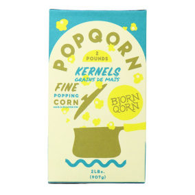 BjornQorn Fine Popping Corn Kernels Canada Front 1