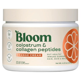 Bloom Nutrition Colostrum & Collagen Peptides Orange Cream Front