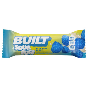 Built Sour Puffs Protein Bar Blue Razz Blast Front