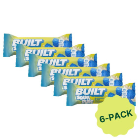Built Sour Puffs Protein Bar Blue Razz Blast 6-Pack Front