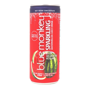 Blue Monkey No Sugar Added Sparkling Juice Watermelon 4-Pack, 250 mL each