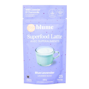 Blume Superfood Latte Blue Lavender with Lavender & Chamomile, 100 g
