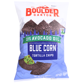Boulder Canyon Blue Corn Tortilla Chips With Avocado Oil, 226.8g