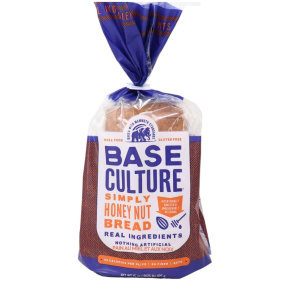 Front of Base Culture Honey Nut Bread Keto Bread Gluten-Free Bread Low-Carb Bread Paleo Bread