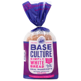 Front of Base Culture Keto Bread Gluten-Free Bread Paleo Bread Grain-Free Bread Simply White Bread