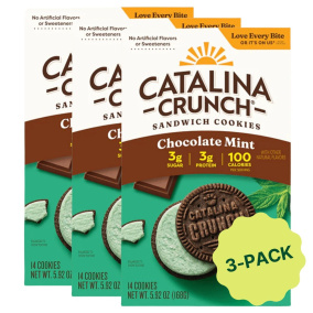 Catalina Crunch Sandwich Cookies Chocolate Mint Front