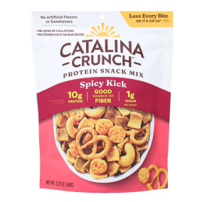 Front of Catalina Crunch Keto Protein Snack Mix Spicy Kick - Healthy Trail Mix - Keto Trail Mix - Best Trail Mix