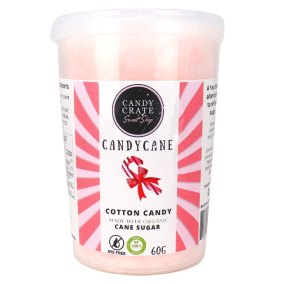 Candy Crate Organic Dye-Free Cotton Candy Candy Cane, 60g