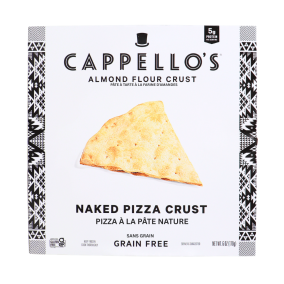 Front of Cappello's Gluten-Free Almond Flour Pizza Crust Naked - Gluten-Free Pizza Crust - Gluten Free Crust Pizza - High Protein Pizza