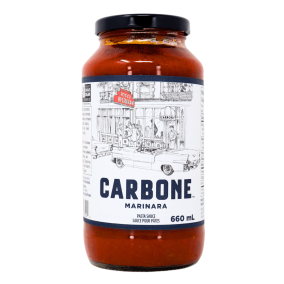 Front of Carbone Premium Tomato Sauce Marinara