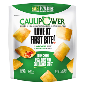 CAULIPOWER Gluten-Free Baked Pizza Bites Four Cheese, 212g