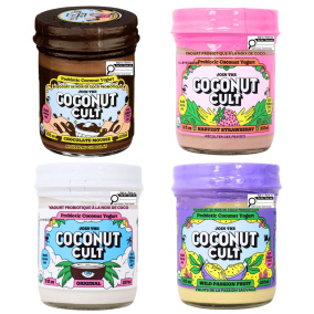 Coconut Cult Probiotic Coconut Yogurt Variety 4-Pack Front