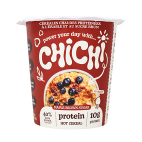 ChiChi Foods Protein Hot Cereal Made from Chickpeas Instant Cup Maple Brown Sugar, 52g