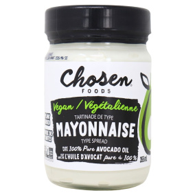 Front of Chosen Foods Classic Vegan Avocado Oil Mayonnaise - Vegan Mayonnaise - Vegan Mayo - Avocado Oil Mayo