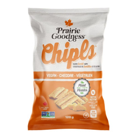 Prairie Goodness Chipls Gluten-Free Baked Lentil Chips Vegan Cheddar, 120g