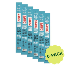 Chomps Grass-Fed Beef Sticks Sea Salt Canada Front