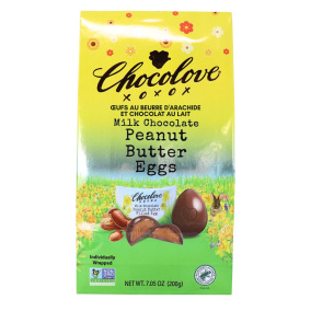 Chocolove XO Milk Chocolate Peanut Butter Filled Eggs, 200g