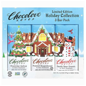 Chocolove XO Limited Edition Holiday Collection, 3 Bars