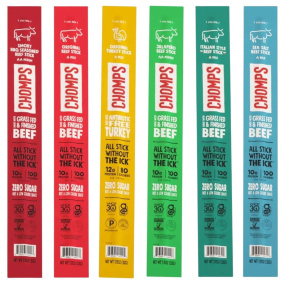 Chomps Grass-Fed Meat Sticks Variety 6-Pack, 32 g each