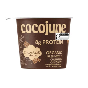 Cocojune High-Protein Greek-Style Cultured Coconut Yogurt Chocolate Front