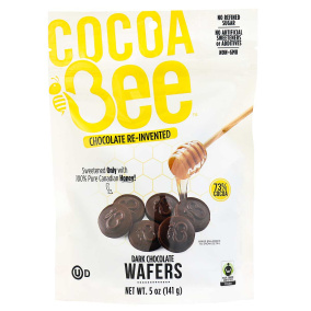 COCOABEE CHOCOLATE Dark Chocolate Wafers, 141g