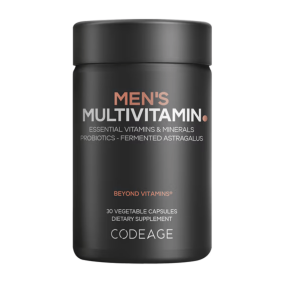 Codeage Men’s Multivitamin Essential Vitamins & Minerals, 30 Vegetable Capsules Front