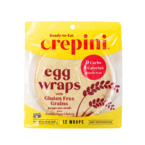 Crepini Gluten-Free Egg Wraps WIth Gluten-Free Grains, 12 wraps